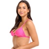 image:imageBody Glove Womens Smoothies Evelyn Solid Fixed Triangle Bikini Top Swimsuit with Adjustable 2Way Back DetailBubble Gum
