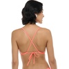 image:imageBody Glove Womens Smoothies Evelyn Solid Fixed Triangle Bikini Top Swimsuit with Adjustable 2Way Back DetailCoral