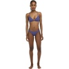 image:imageBody Glove Womens Smoothies Evelyn Solid Fixed Triangle Bikini Top Swimsuit with Adjustable 2Way Back DetailIris Blue