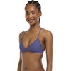 image:imageBody Glove Womens Smoothies Evelyn Solid Fixed Triangle Bikini Top Swimsuit with Adjustable 2Way Back DetailIris Blue