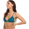 image:imageBody Glove Womens Smoothies Evelyn Solid Fixed Triangle Bikini Top Swimsuit with Adjustable 2Way Back DetailKingfisher