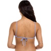 image:imageBody Glove Womens Smoothies Evelyn Solid Fixed Triangle Bikini Top Swimsuit with Adjustable 2Way Back DetailPeriwinkle