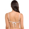 image:imageBody Glove Womens Smoothies Evelyn Solid Fixed Triangle Bikini Top Swimsuit with Adjustable 2Way Back DetailSnow