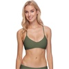 image:imageBody Glove Standard Smoothies Alani Solid Strappy Back Bikini Top for WomenCactus