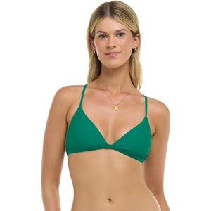 image:imageBody Glove Womens Smoothies Evelyn Solid Fixed Triangle Bikini Top Swimsuit with Adjustable 2Way Back DetailViridian Green