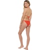 image:imageBody Glove Womens Valerie LowRise TieSide Bikini Bottom Swimwear  Medium Coverage Ruched BackPoppy