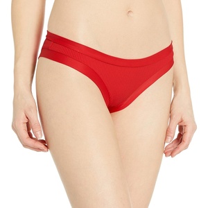 image:imageBody Glove Womens Audrey Low Rise Bikini Bottom SwimsuitIbiza Ribbed True Red