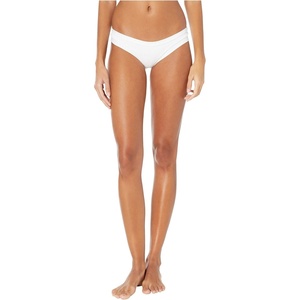 image:imageBody Glove Womens Audrey Low Rise Bikini Bottom SwimsuitIbiza Ribbed White