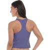 image:imageBody Glove Womens Reva Racerback Sporty Crop Bikini Top Swimsuit with Contour Shelf BraIris Blue