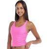 image:imageBody Glove Womens Reva Racerback Sporty Crop Bikini Top Swimsuit with Contour Shelf BraSugar Plum