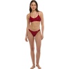 image:imageBody Glove Womens Smoothies Athena Solid Low Rise Cheeky Bikini Bottom SwimsuitCranberry