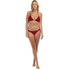 image:imageBody Glove Womens Smoothies Thong Solid Minimal Coverage Bikini Bottom SwimsuitCranberry