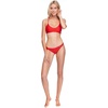 image:imageBody Glove Womens Smoothies Thong Solid Minimal Coverage Bikini Bottom SwimsuitSmoothie True Red