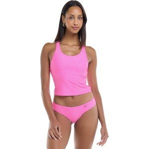 image:imageBody Glove Womens Reva Racerback Sporty Crop Bikini Top Swimsuit with Contour Shelf BraSugar Plum