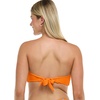 image:imageBody Glove Womens Irene Bandeau Bikini Top Swimsuit with Sashtie BackComo Textured Orange