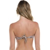 image:imageBody Glove Womens Irene Bandeau Bikini Top Swimsuit with Sashtie BackPrimal Leopard Print