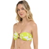image:imageBody Glove Womens Irene Bandeau Bikini Top Swimsuit with Sashtie BackShade Leaf Print