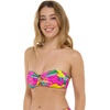 image:imageBody Glove Womens Irene Bandeau Bikini Top Swimsuit with Sashtie BackTulum Tropic