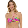 image:imageBody Glove Womens Irene Bandeau Bikini Top Swimsuit with Sashtie BackTulum Tropic