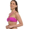 image:imageBody Glove Womens Marissa Bandeau Style Bikini Top SwimsuitFucshia Ibiza Rib