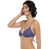 image:imageBody Glove Womens Smoothies Patsy Solid Underwire Bikini Top Swimsuit with Adjustable 2Way Back DetailIris Blue