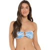image:imageBody Glove Womens Irene Bandeau Bikini Top Swimsuit with Sashtie BackDenim Palm