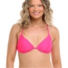 image:imageBody Glove Womens Smoothies Patsy Solid Underwire Bikini Top Swimsuit with Adjustable 2Way Back DetailBubble Gum