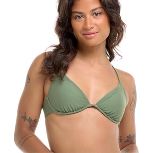 image:imageBody Glove Womens Smoothies Patsy Solid Underwire Bikini Top Swimsuit with Adjustable 2Way Back DetailCactus