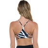 image:imageBody Glove Womens Alani Strappy Back Bikini Top SwimsuitGlow Zebra Print