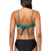 image:imageBody Glove Womens Alice Underwire Bikini Top with Sashtie BackLeafy Emerald