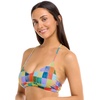 image:imageBody Glove Womens Ruth Fixed Triangle Bikini Top Swimsuit with Adjustable Tie Back DetailAloha Vibes