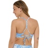 image:imageBody Glove Womens Ruth Fixed Triangle Bikini Top Swimsuit with Adjustable Tie Back DetailDenim Palm