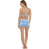 image:imageBody Glove Womens Ruth Fixed Triangle Bikini Top Swimsuit with Adjustable Tie Back DetailDenim Palm