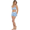 image:imageBody Glove Womens Ruth Fixed Triangle Bikini Top Swimsuit with Adjustable Tie Back DetailDenim Palm