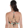 image:imageBody Glove Womens Ruth Fixed Triangle Bikini Top Swimsuit with Adjustable Tie Back DetailHamoa Black Floral Print