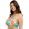 image:imageBody Glove Womens Ruth Fixed Triangle Bikini Top Swimsuit with Adjustable Tie Back DetailUntamed Geo Rib