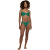 image:imageBody Glove Womens Smoothies Alice Solid Underwire Bikini Top with Sashtie BackViridian Green