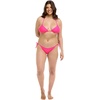 image:imageBody Glove Womens Smoothies DITA Solid Slider Triangle Bikini Top SwimsuitBubble Gum