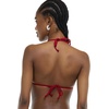 image:imageBody Glove Womens Smoothies DITA Solid Slider Triangle Bikini Top SwimsuitCranberry