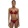 image:imageBody Glove Womens Smoothies DITA Solid Slider Triangle Bikini Top SwimsuitCranberry