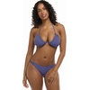 image:imageBody Glove Womens Smoothies DITA Solid Slider Triangle Bikini Top SwimsuitIris Blue