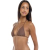 image:imageBody Glove Womens Smoothies DITA Solid Slider Triangle Bikini Top SwimsuitLatte