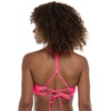 image:imageBody Glove Womens Smoothies Ruth Solid Fixed Triangle Bikini Top Swimsuit with Adjustable Tie Back DetailBubble Gum