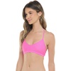 image:imageBody Glove Womens Smoothies Ruth Solid Fixed Triangle Bikini Top Swimsuit with Adjustable Tie Back DetailSugar Plum