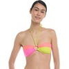 image:imageBody Glove Womens Standard Maxim Crop Bikini Top SwimsuitNeon Color Block