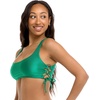 image:imageBody Glove Womens Standard Maxim Crop Bikini Top SwimsuitNifty Emerald Rib
