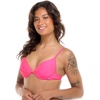 image:imageBody Glove Womens Standard Smoothies Greta Solid Molded Cup Underwire Push Up Bikini Top SwimsuitBubble Gum