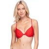 image:imageBody Glove Womens Standard Smoothies Greta Solid Molded Cup Underwire Push Up Bikini TopSmoothie True Red