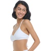 image:imageSmoothies Ruth Solid Fixed Triangle Bikini Top Swimsuit with Adjustable Tie Back DetailApricot