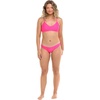 image:imageSmoothies Ruth Solid Fixed Triangle Bikini Top Swimsuit with Adjustable Tie Back DetailBubble Gum